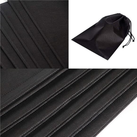 Set of 10 Jumbo Shoe Bags for Travel Non-Woven with Rope for Men and Women - Picture 3 of 7